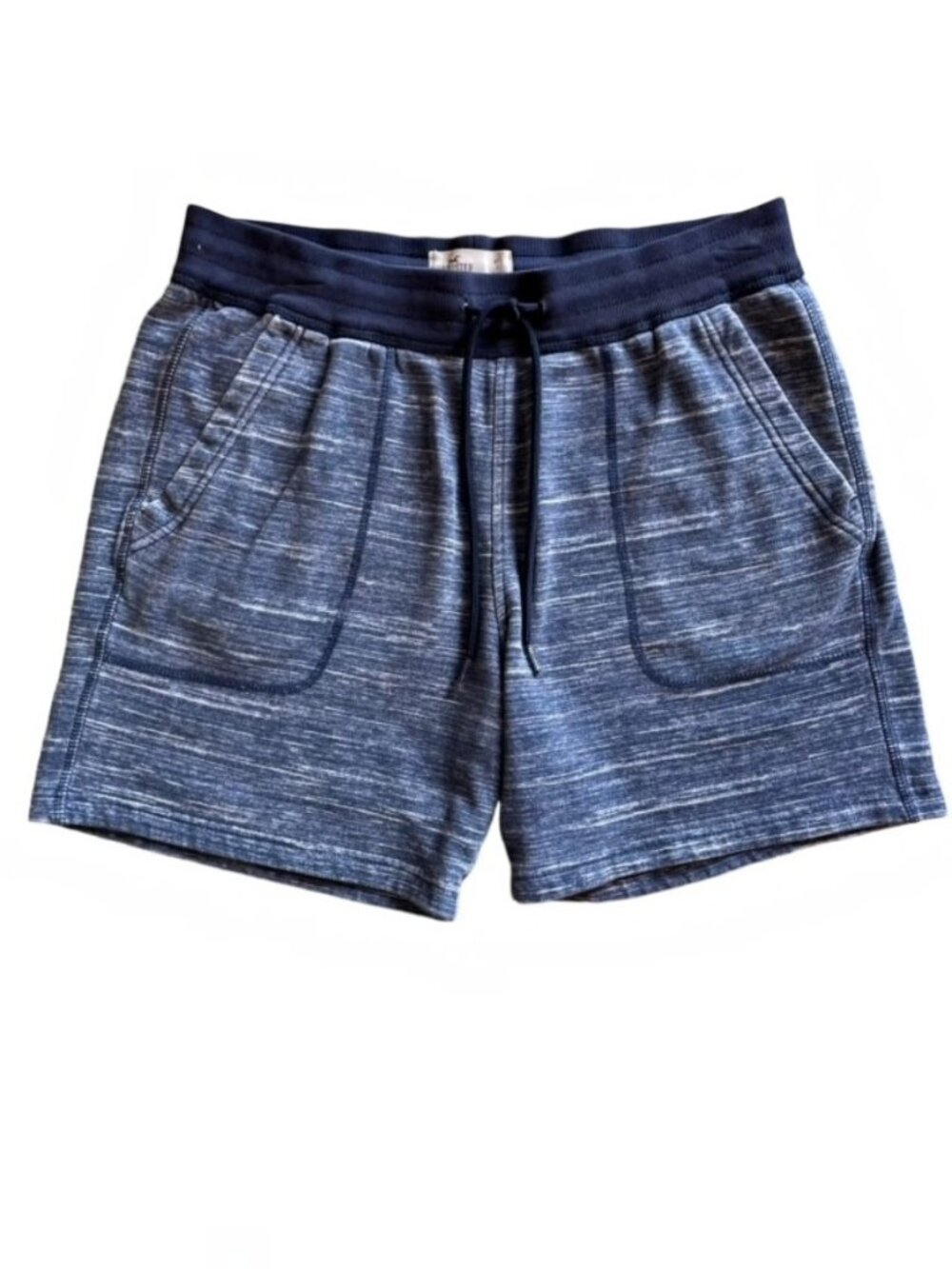 HOLLISTER High-Rise Blue Space Dye Lounge Shorts - Size Small